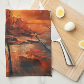 Jack 'O Lantern keukenhanddoek (Quarter Fold)