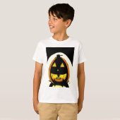Jack o' Lantern Kinder Basic T-Shirt (Voorkant volledig)