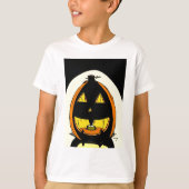 Jack o' Lantern Kinder Basic T-Shirt (Voorkant)