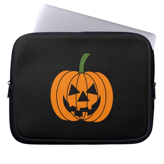 Jack O' Lantern Laptop Sleeve (Voorkant)