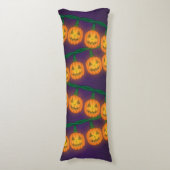 Jack O Lantern Lichtjes Lichaamskussen (Voorkant Verticaal)