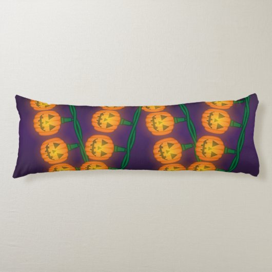 Jack O Lantern Lichtjes Lichaamskussen (Voorkant)