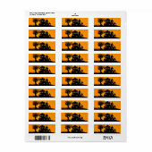 Jack O Lantern Manor Etiket (Full Sheet)
