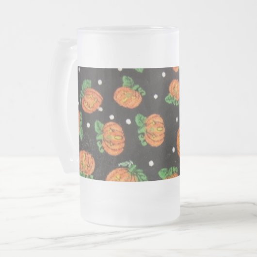 Jack O' Lantern Matglas Bierpul (Voorkant links)