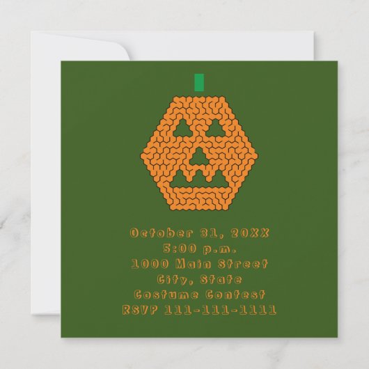 Jack-o-Lantern Maze Verbazingwekkend Halloween Par (Achterkant)