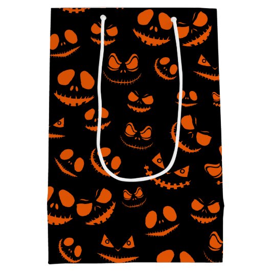 Jack-O-Lantern Medium Cadeauzakje (Achterkant)