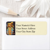 Jack O Lantern met Corn Body Halloween Etiket (Insitu)