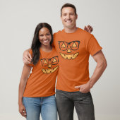  Jack-O-Lantern met glazen T-shirt (Unisex)