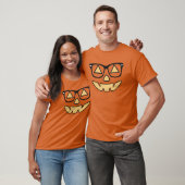 Jack-O-Lantern met glazen T-shirt (Unisex)