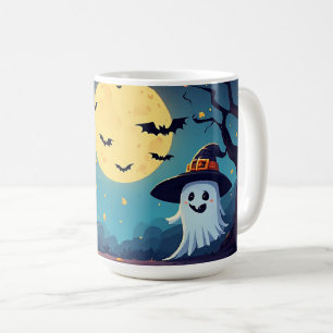 Jack O Lantern Nacht Met Geest 🎃 Koffiemok