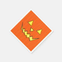 Jack-O-Lantern Napkins voor Halloween Party