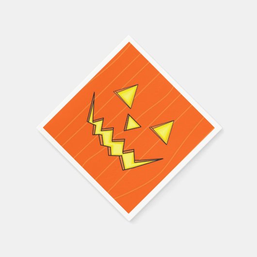 Jack-O-Lantern Napkins voor Halloween Party Servet (Hoek)