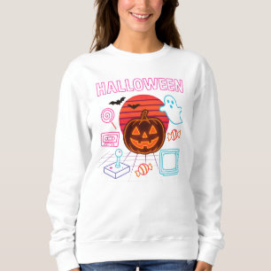 Jack-O'-Lantern Neon Halloween Kleding Unisex Trui