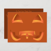 Jack-o-Lantern nodigt Aangepaste Halloween Kaarten (Voorkant / Achterkant)