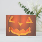 Jack-o-Lantern nodigt Aangepaste Halloween Kaarten (Staand voorkant)