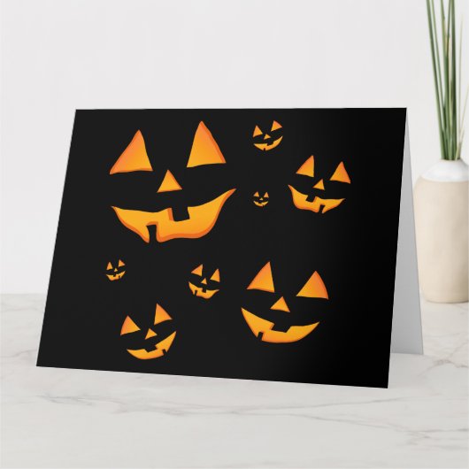 Jack-O-Lantern of Jack O'Lantern ogen en glimlache Bedankkaart (Voorkant)