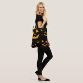 Jack-O-Lantern of Jack O'Lantern ogen en glimlache Tote Bag (Op model)