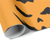 Jack-O-Lantern Ogen en Mond Cadeaupapier (Rol Hoek)