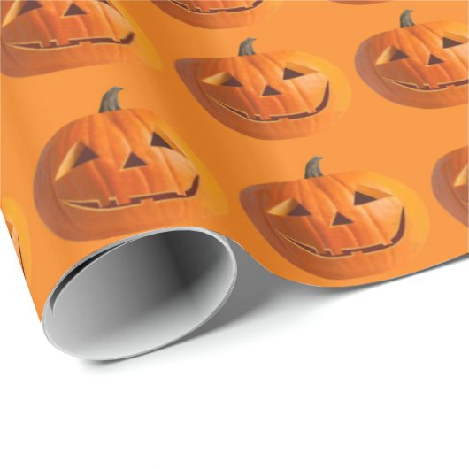 Jack-O-Lantern-omslagpapier Cadeaupapier (Rol Hoek)