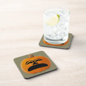 Jack o' Lantern ongelukkig gezicht, Halloween Pump Bier Onderzetter (Rechterzijde)
