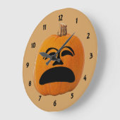 Jack o' Lantern ongelukkig gezicht, Halloween Pump Grote Klok (Hoek)