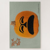 Jack o' Lantern ongelukkig gezicht, Halloween Pump Legpuzzel (Verticaal)