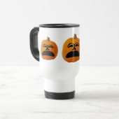 Jack o' Lantern ongelukkig gezicht, Halloween Pump Reisbeker (Voorkant links)