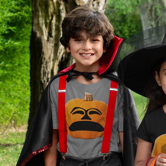 Jack o' Lantern ongelukkig gezicht, Halloween Pump T-shirt