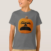 Jack o' Lantern ongelukkig gezicht, Halloween Pump T-shirt (Voorkant)