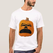Jack o' Lantern ongelukkig gezicht, Halloween Pump T-shirt (Voorkant)