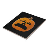 Jack o' Lantern ongelukkig gezicht, Halloween Pump Tegeltje (Zijkant)