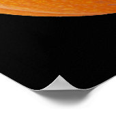 Jack o' Lantern Ontevreden Gezicht, Halloween Pomp Poster (Hoek)