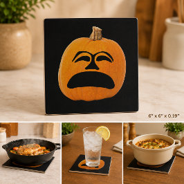 Jack o' Lantern Ontevreden Gezicht, Halloween Pomp Tegeltje