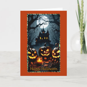 Jack-O-Lantern Ontmoeting Halloween Kaart
