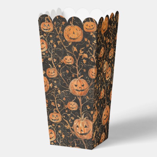 Jack-o-Lantern op de wijnstok Bedankdoosjes (Voorkant)