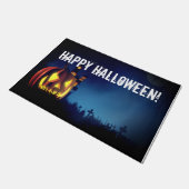 Jack-O-Lantern op Halloween Night Deurmat (Schuin)