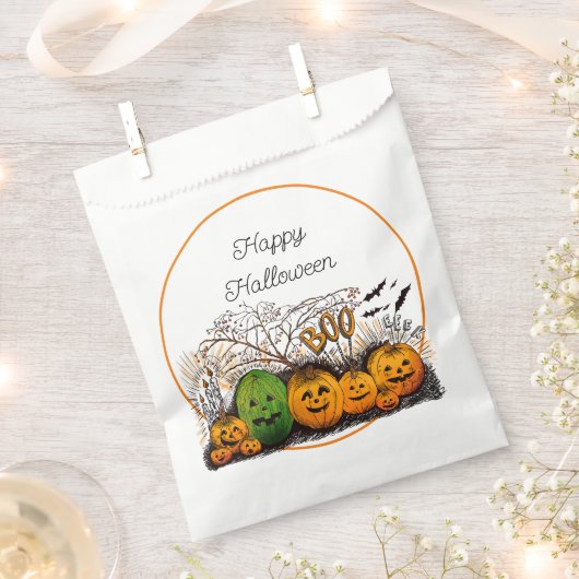 Jack-O-Lantern opstelling Bedankzakje (Geknipt)