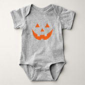 Jack o lantern oranje pompoenkostuum Halloween Romper (Voorkant)