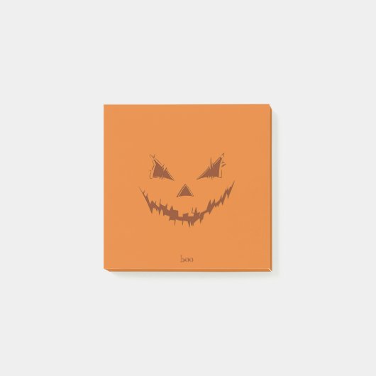Jack O Lantern Oranje Post-it® Notes (Voorkant)