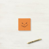 Jack O Lantern Oranje Post-it® Notes (Op bureau)