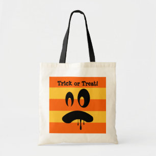 Jack o lantern oranje trick or treat tote bag