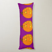 Jack o' Lantern Paars and Blue Body Pillow Lichaamskussen (Achterkant (Verticaal))