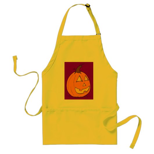 Jack o' Lantern Paars Schort (Voorkant)