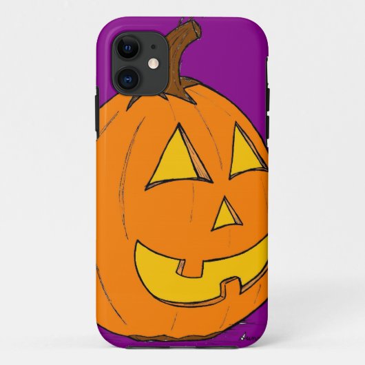 Jack o' Lantern Paarse iPhone 5 Hoesje (Achterkant)