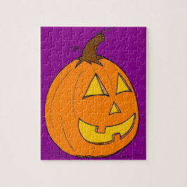 Jack o' Lantern Paarse Puzzle Legpuzzel