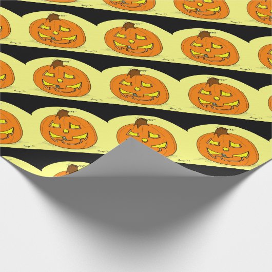 Jack o' Lantern-pakpapier Cadeaupapier (Hoek)