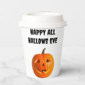 Jack-O-Lantern papieren bekers (Achterkant)