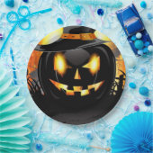 Jack-o-Lantern Papieren Bordje (Feest)