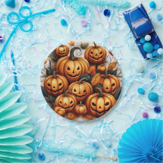 Jack O Lantern Papieren Bordje (Feest)