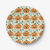Jack-O'-Lantern Papieren Bordje (Voorkant)